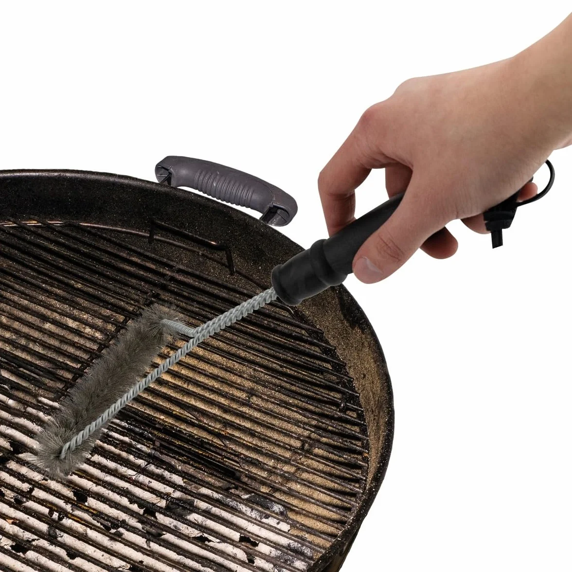 Szczotka Twarda do Czyszczenia Grilla, Rusztu Skrobak do Zabrudzeń na Grillu Druciana Szczotka Grillowa 30x17 cm Usuwa Pozostałości Jedzenia, Tłuszczu