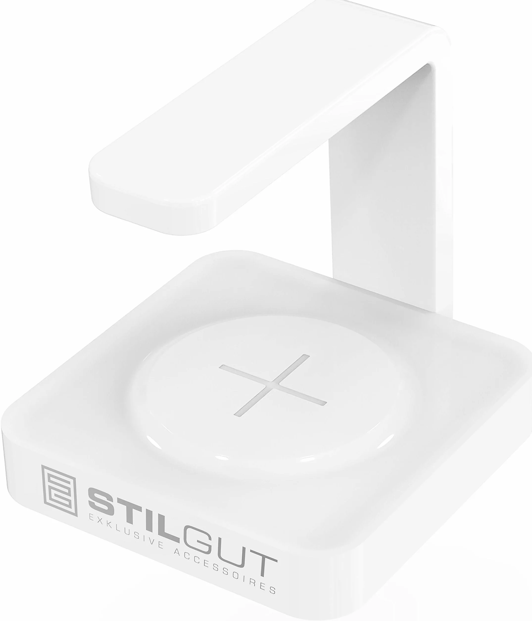 StilGut Bezprzewodowa ładowarka i środek dezynfekujący do telefonu UV, sterylizator do smartfona z ładowarką Qi, podkładka ładująca ze światłem dezynfekcji UV, biały