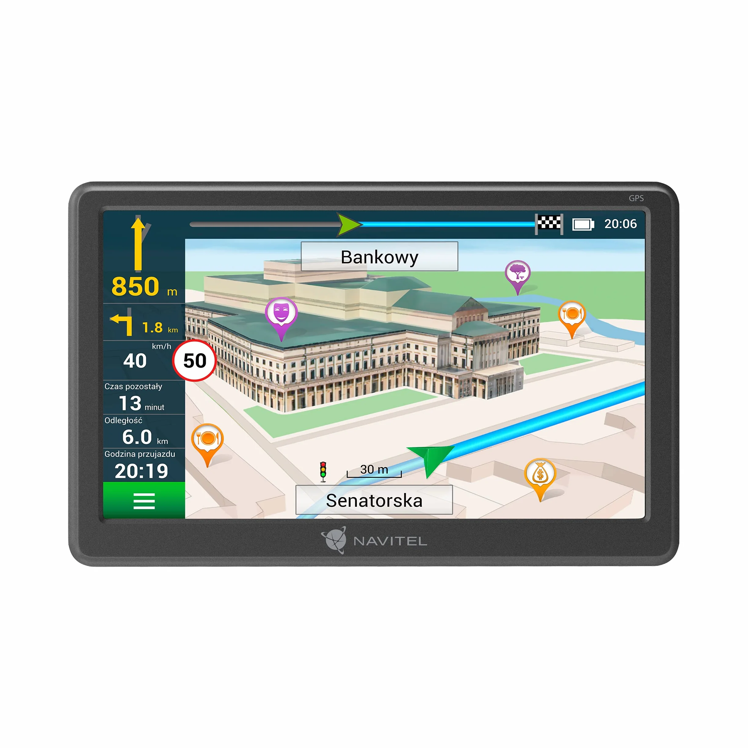 Nawigacja samochodowa Navitel E707 Magnetic