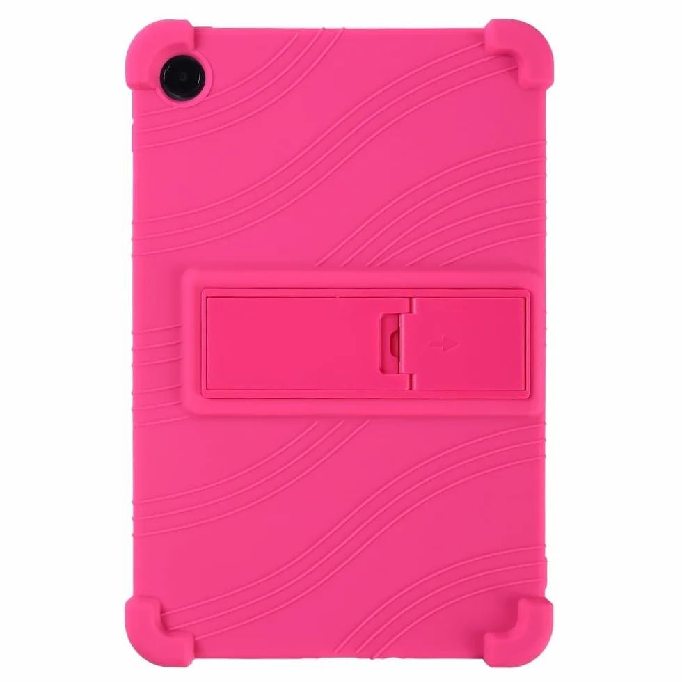 Generic etui kompatybilne z Xiaomi Redmi Pad 2 9,7 cala 2026 (kolor: gorący róż) odporny na wstrząsy silikonowy pokrowiec z tyłu stojak pokrowiec