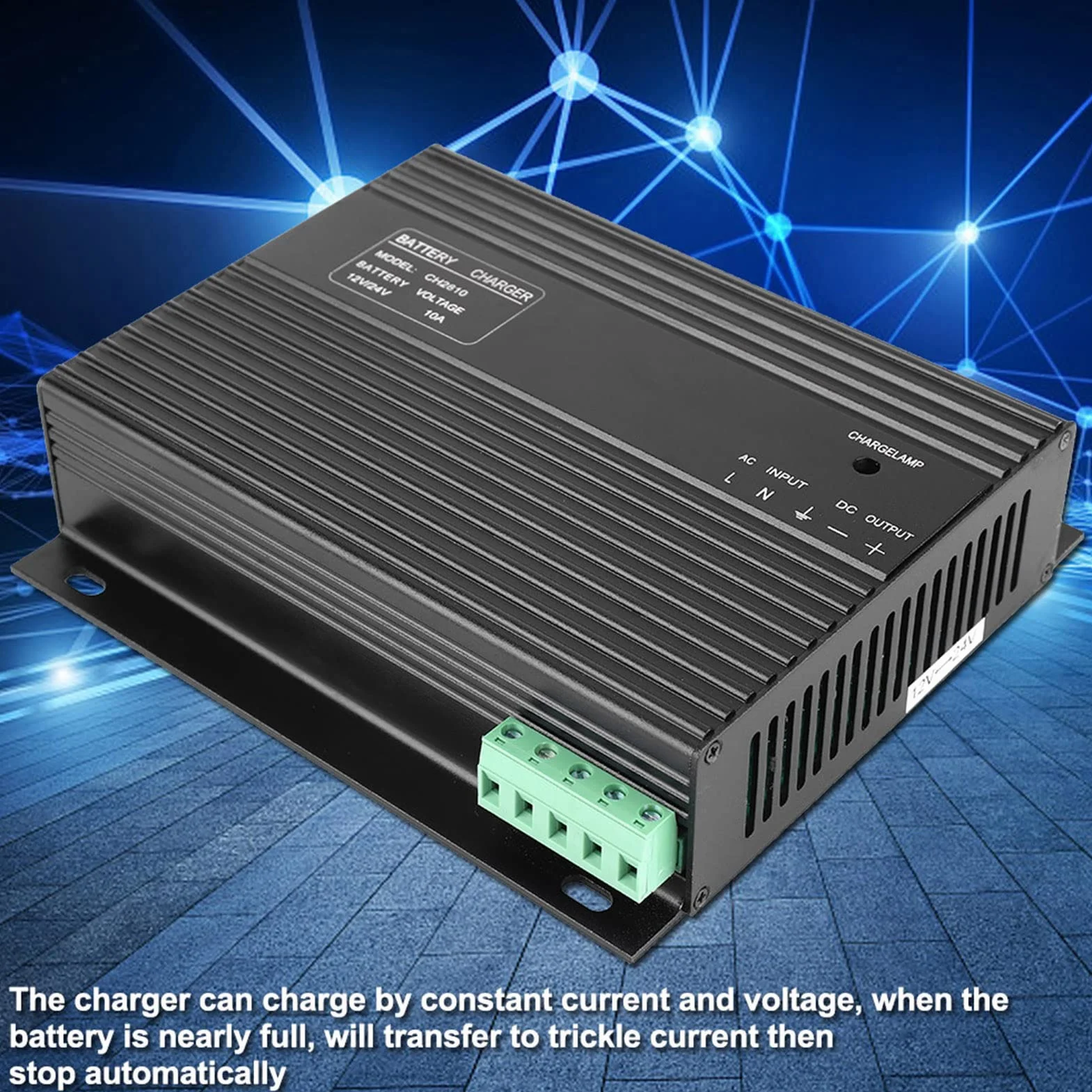 12V 24V 10A Generator diesla Zespół prądotwórczy Inteligentna ładowarka akumulatorów Uniwersalna ładowarka akumulatorów o szerokiej temperaturze do zasilacza generatora diesla