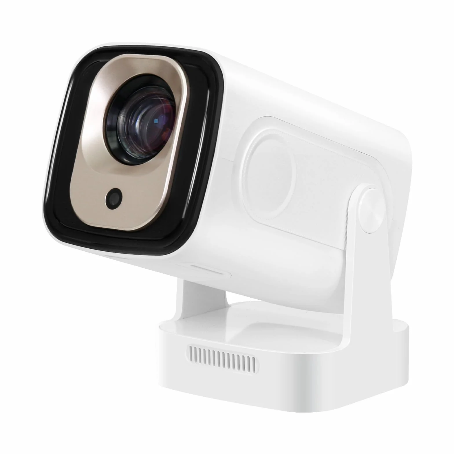 DCHAV Przenośny projektor bezprzewodowy z regulacją 180° – dekodowanie wideo 4K, system Android, automatyczna korekcja trapezu, kino domowe na zewnątrz, kompatybilny z telefonem i laptopem
