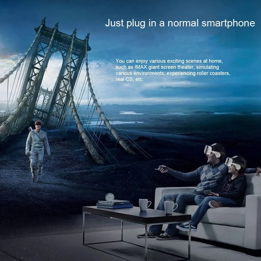 Okulary VR, zestaw słuchawkowy z wirtualnej rzeczywistości, zestawy słuchawkowe VR obsługują Android i IOS, połączenie Bluetooth dla iPhone 13 Pro Max/13 Pro 13/12/11, do Samsung Galaxy S21, Huawei, Xiaomi (Kolor: B, rozmiar: Ios )