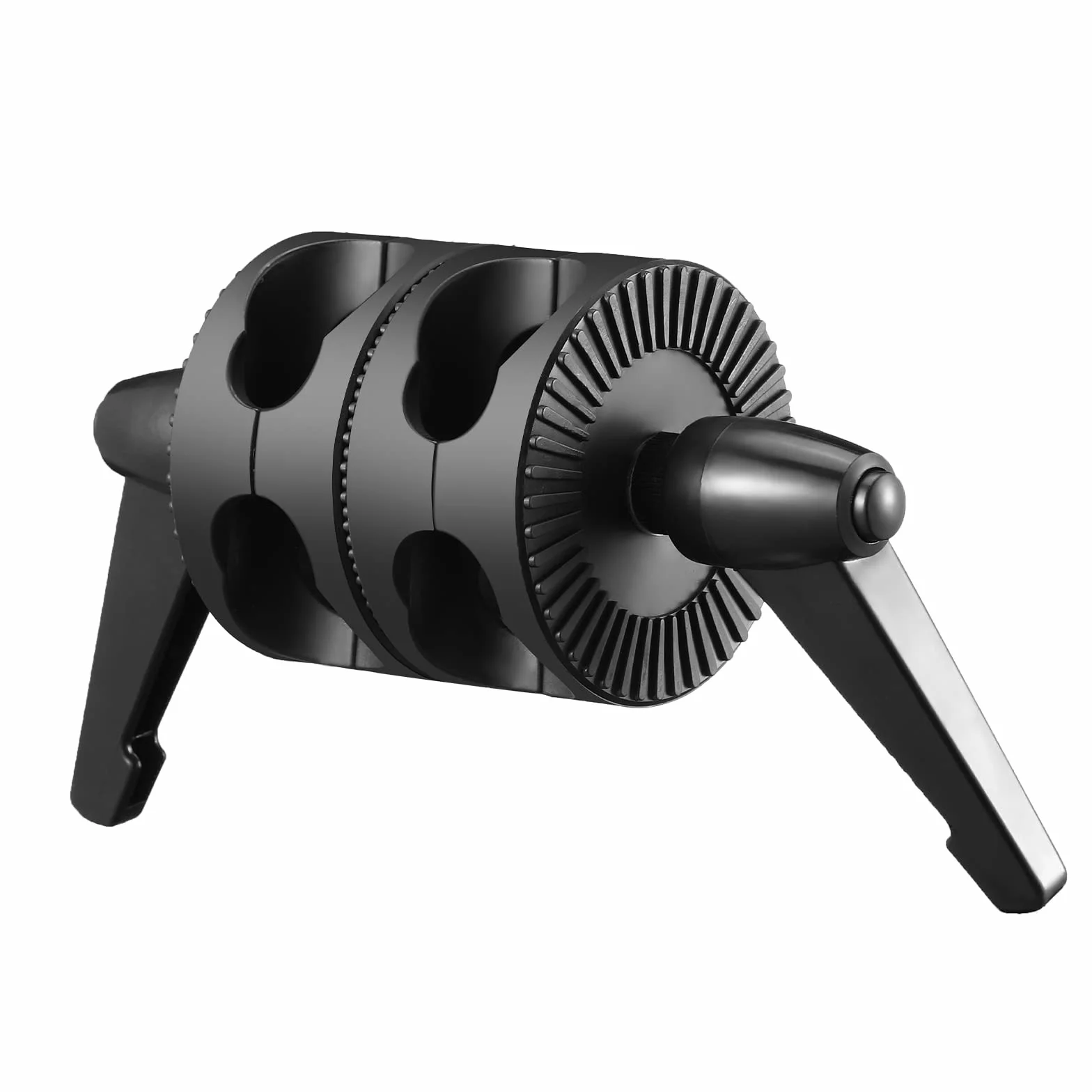 Soonpho Wielofunkcyjny wytrzymały uchwyt, głowica obrotowa, adapter dwukołowy do statywu świetlnego, ramienia przedłużającego, ramienia reflektora i innego sprzętu fotograficznego
