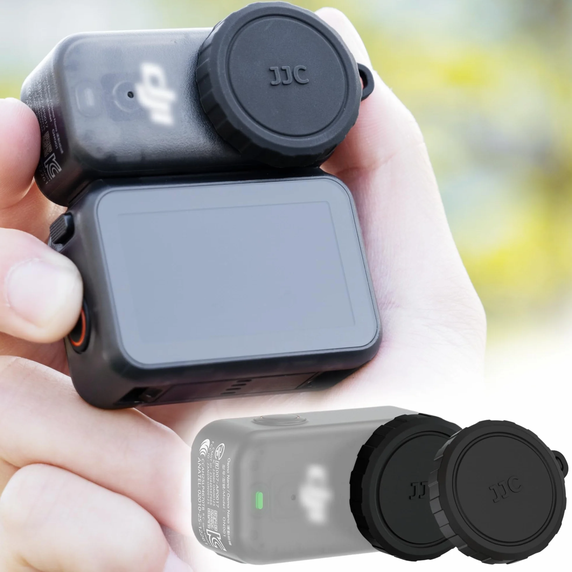 Silikonowa osłona soczewek do DJI Osmo Nano osłona obiektywu akcesoria (2 nakładki)