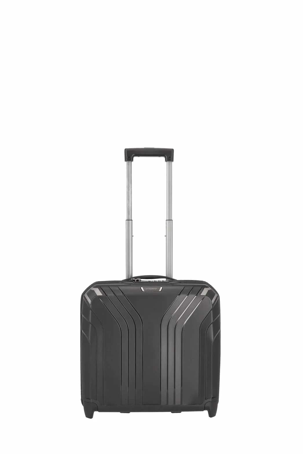 Travelite Elvaa walizka na laptopa z twardą obudową na 2 kółka, 44 cm, czarny, Laptop Trolley 44 cm, Twarda obudowa na laptopa z 2 kółkami