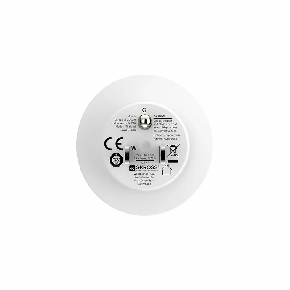 SKROSS Country Adapter Europe to US adapter podróżny