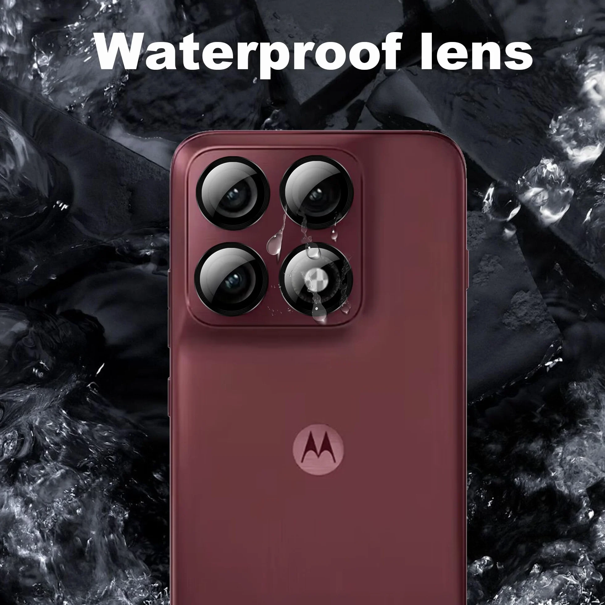 zZjoOoj Ochrona aparatu do Motorola Moto Edge 70 Pro do szkła ochronnego, szkło hartowane 9H, indywidualna osłona metalowego pierścienia, przezroczysta HD, zestaw 2 szt. (kolorowe i czarne)
