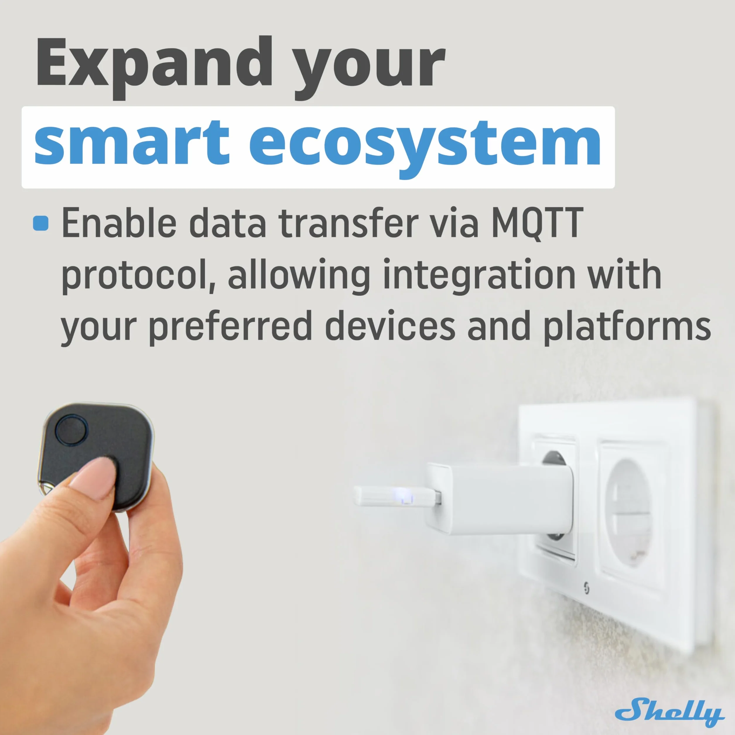 Shelly BLU Gateway -Bramka Bluetooth Wi-Fi w formie dongla USB-A,Automatyka domowa,Kompatybilna z Alexa i Google Home,Aplikacja iOS Android,Nie wymaga HUB-a,Bezprzewodowa