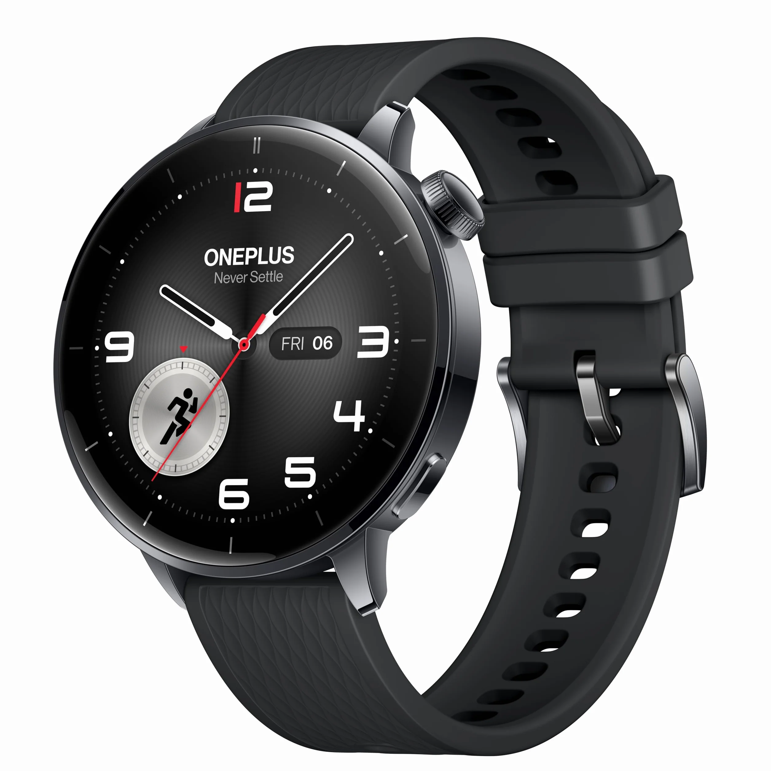 OnePlus Watch 3 Smartwatch, obudowa ze stali nierdzewnej 43 mm, bateria do 60 h, 100+ trybów sportowych, IP68 i 5ATM, zegarek fitness do kontroli zdrowia - czarny