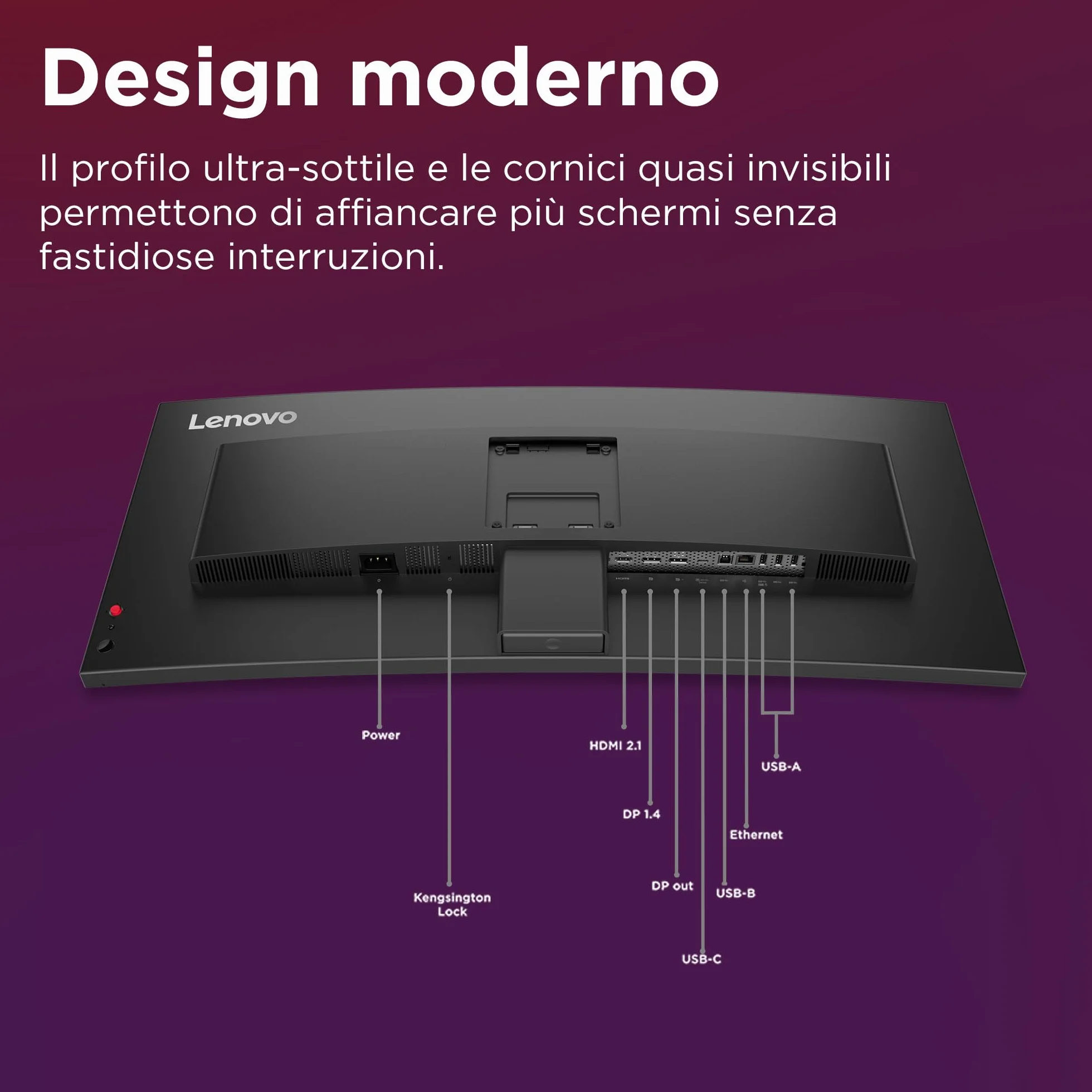 Lenovo ThinkVision P34WD-40 Monitor LED