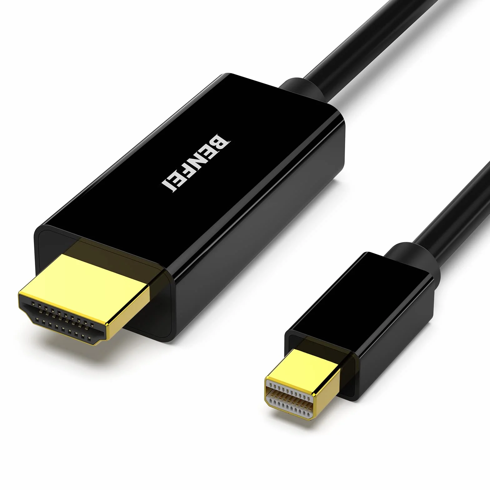 Kabel BENFEI 4K Mini DisplayPort na HDMI, Kabel Mini DP na HDMI o długości 6 stóp (kompatybilny z Thunderbolt) z MacBookiem Air/Pro, Surface Pro/dokiem, monitorem, projektorem
