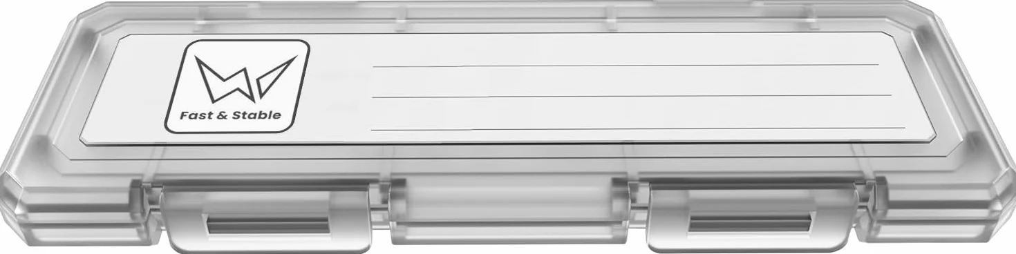 4 szt. M.2 2280 SSD przezroczysty plastikowy dysk twardy do Samsung/Kingston/WD/Silicon, M.2 NVME / AHCI 2280 SSD pudełko do przechowywania