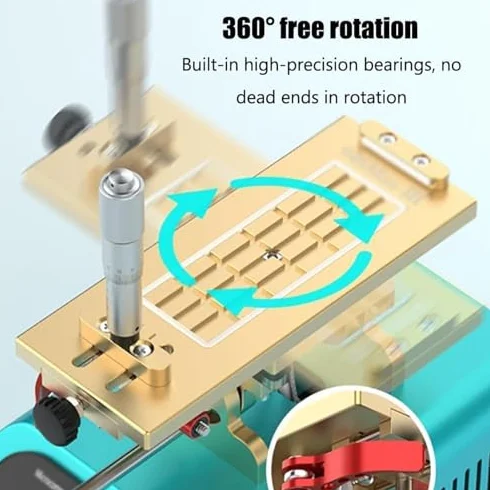 Separator ekranu telefonu komórkowego, usuwanie ekranu dotykowego obracającego się o 360°, regulacja temperatury 40℃~200℃, obszar roboczy 8 * 17 cm, idealny do naprawy telefonu