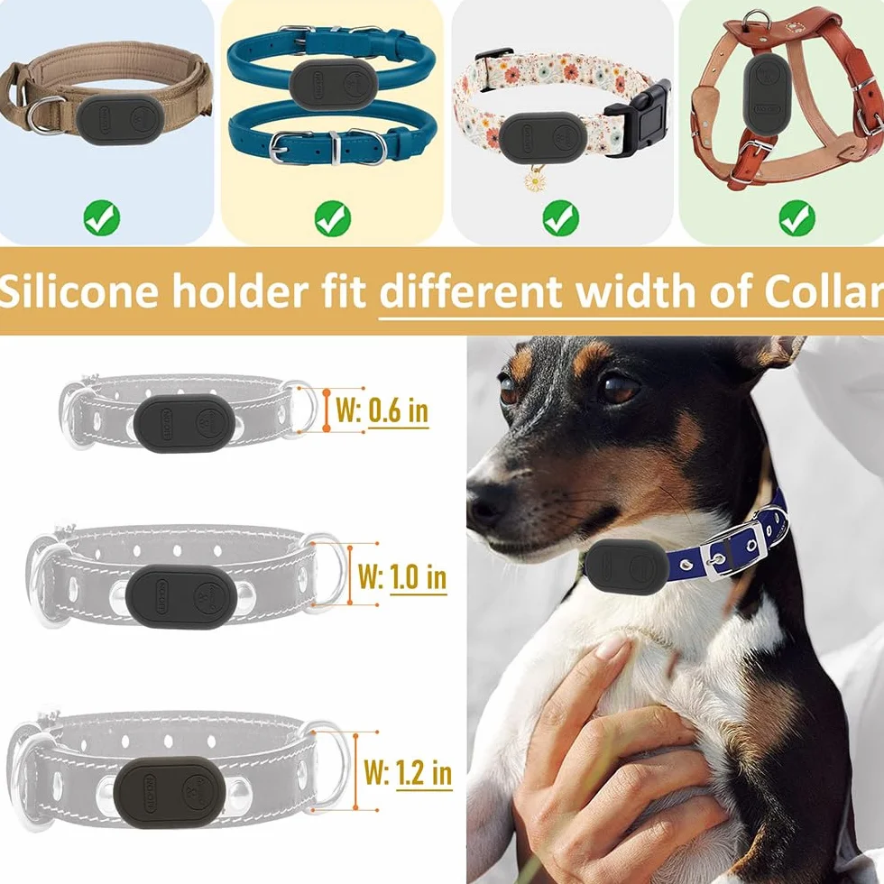 Silikonowy uchwyt Samsung Galaxy SmartTag2, obroża dla psa, wąska gumowa osłona akcesoria, bezpieczne etui Galaxy Tag2 Tracker dla kota, dzieci (2 sztuki)