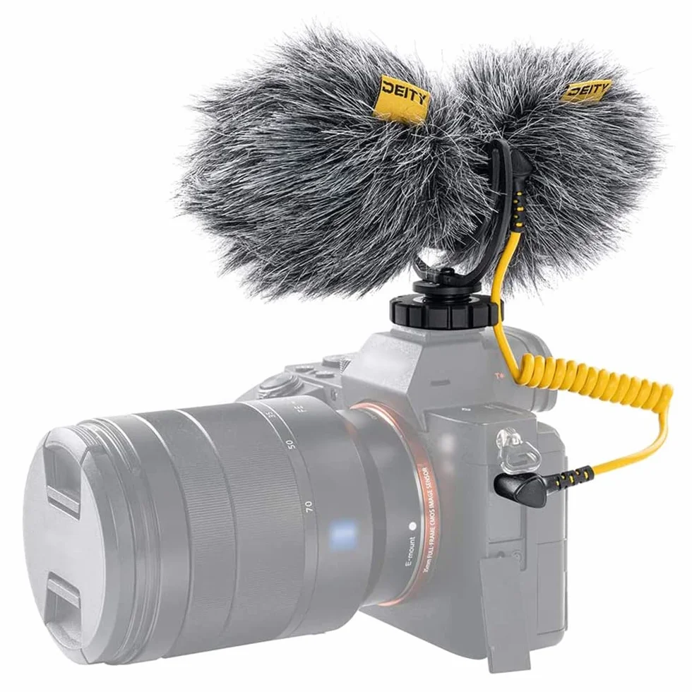 Deity V-Mic D4 Duo przenośny mikrofon do wywiadu, vlog, kompatybilny z kamerą kieszonkową, lustrzanką cyfrową, smartfonem