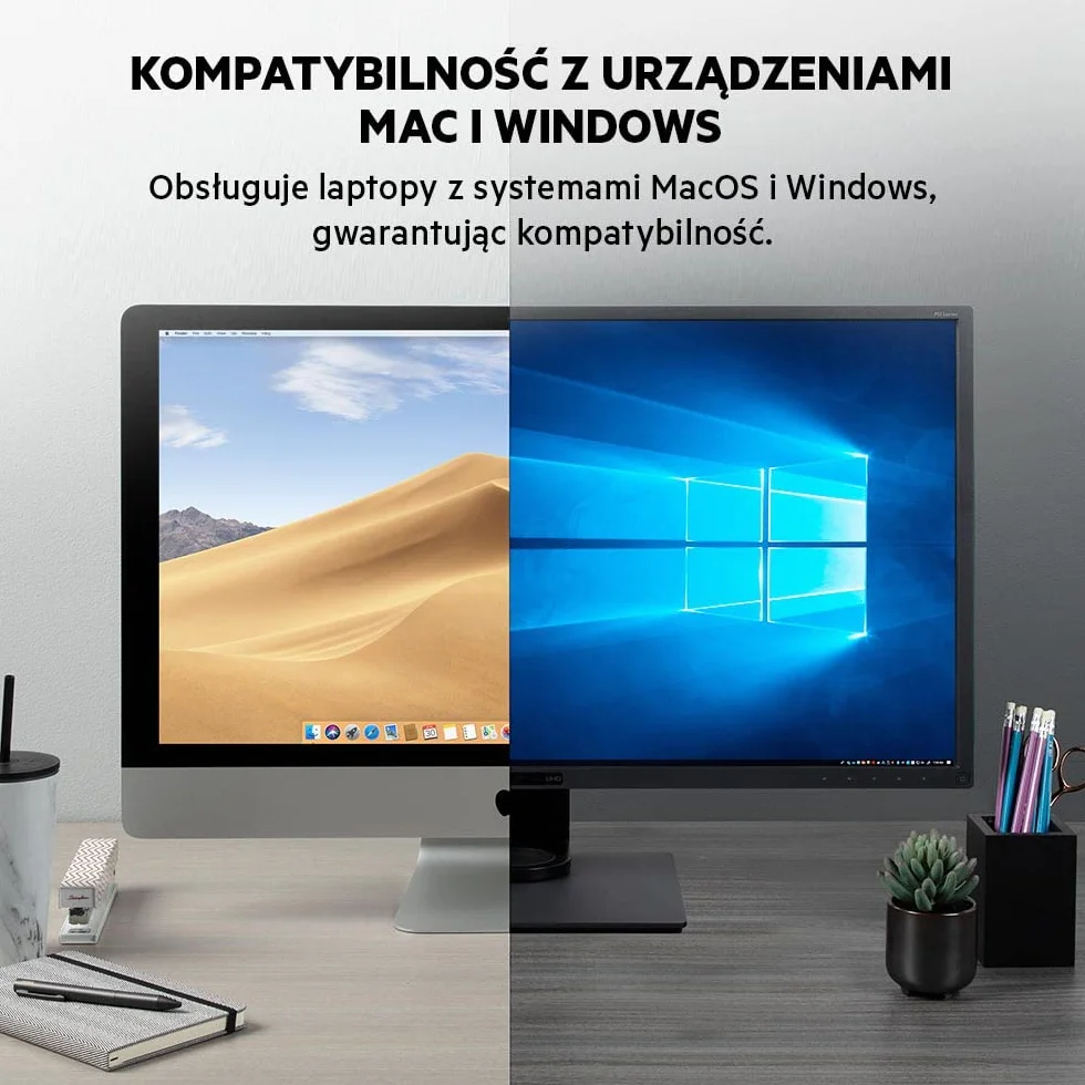 Stacja dokująca Belkin Thunderbolt 3 Dock Plus z 0,8 m kablem Thunderbolt 3 (stacja dokująca Thunderbolt dla macOS i Windows), Podwójne 4K przy odświeżaniu 60 Hz, transmisja 40 Gb/s, ładowanie 60 W