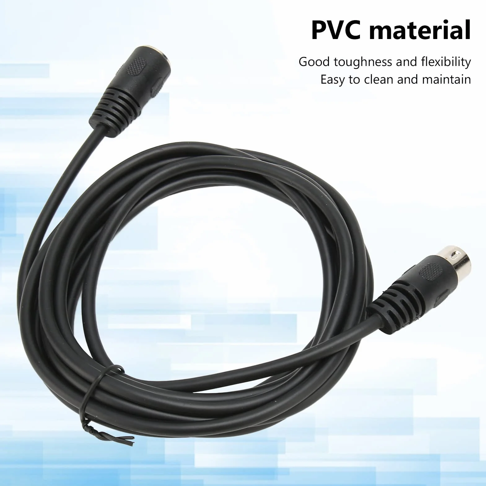 6-pinowy Przedłużacz DIN, 6-pinowy Wtyk DIN Męski na żeński Przedłużacz Sygnału Dźwiękowego do Połączenia Danych Kabel Adaptera AV do Cyfrowych urządzeń Dźwiękowych (/ 9,8