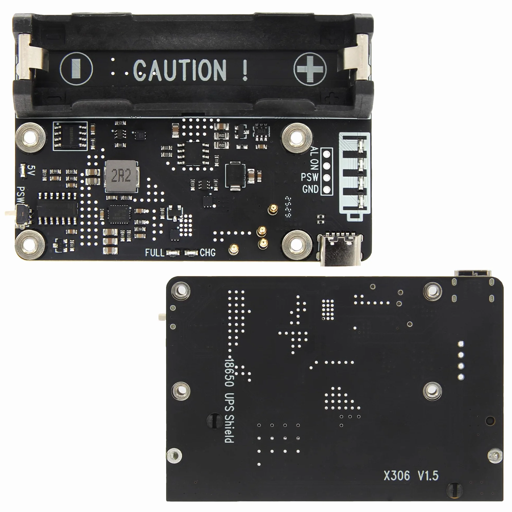 Geekworm X306 V1.3 ultracienka osłona UPS do Raspberry Pi Zero 2 W