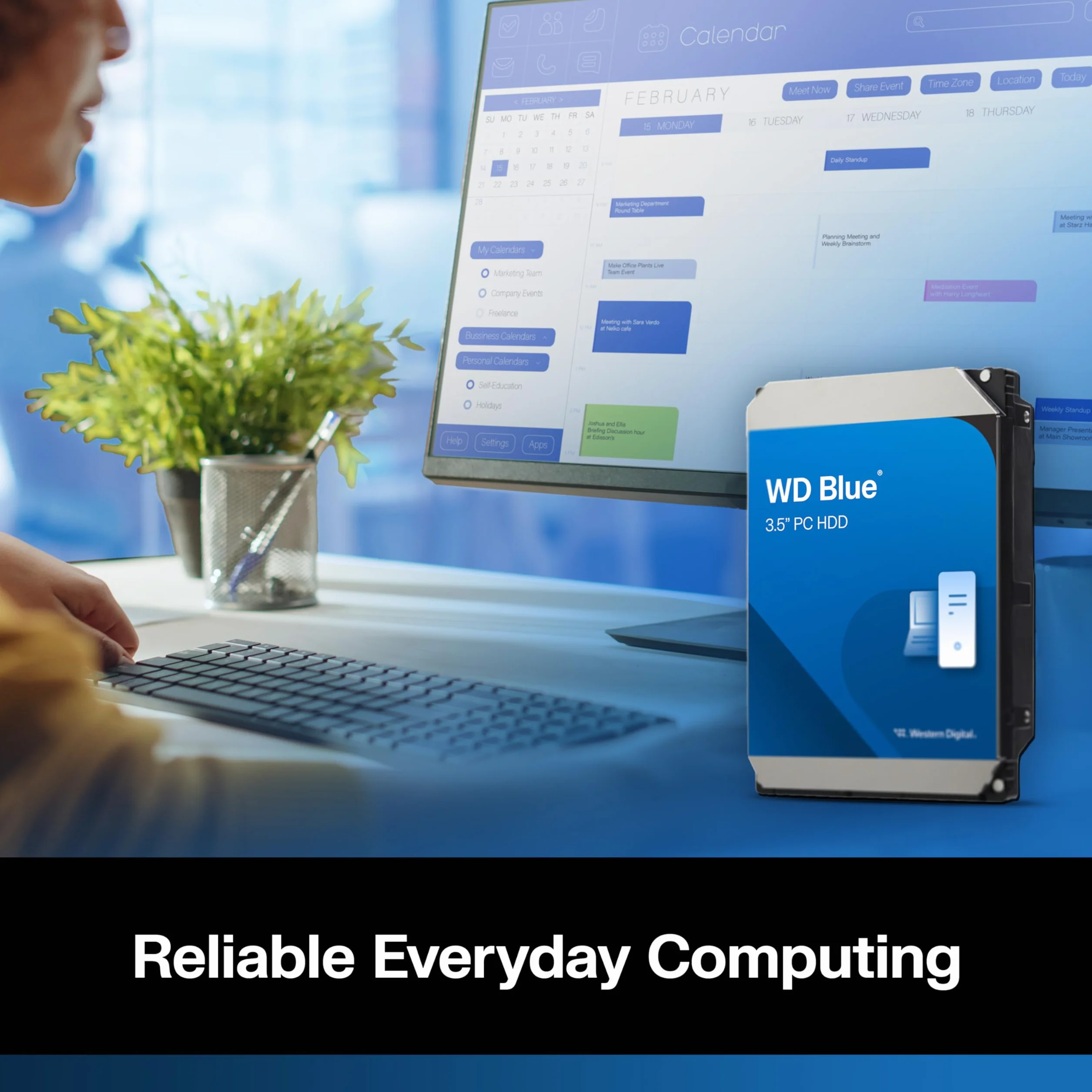 Western Digital 4TB WD Blue PC wewnętrzny dysk twardy HDD - 5400 obr./min, SATA 6 Gb/s, pamięć podręczna 128 MB, 3,5 cala - WD40EZZX