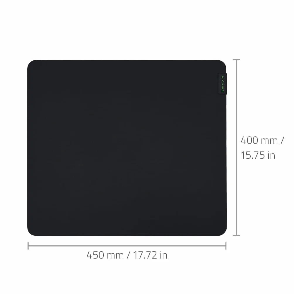 Razer Gigantus V2 Large - Miękka duża podkładka pod mysz do gier zapewniająca szybkość i kontrolę (antypoślizgowa guma, teksturowana tkanina z mikrowłókien, 45 x 40 x 0,3 cm) Czarny