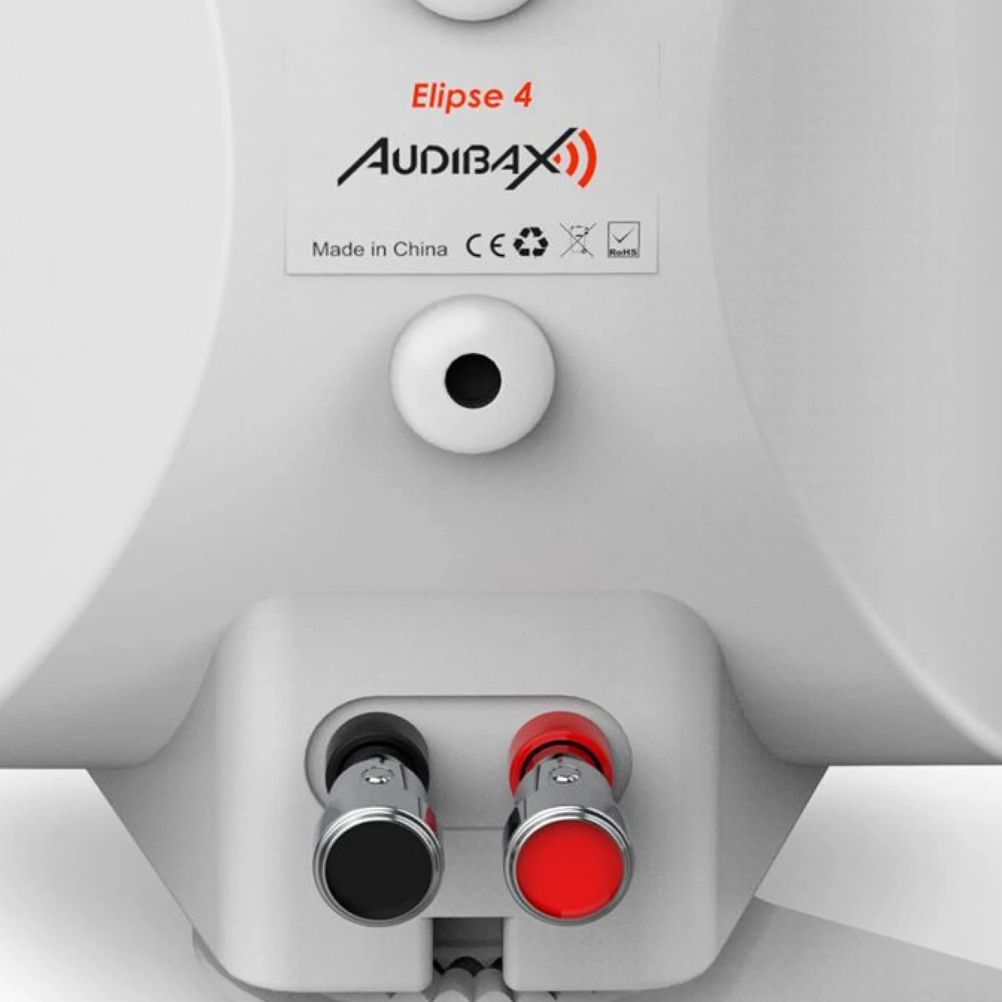 Audibax | Elipse 4" głośnik – głośnik Hi-Fi i system dźwiękowy – 2 możliwości – uchwyt ścienny – biały – para – moc 30 W – częstotliwość 70 Hz – 20 kHz – 15 x 21 x 12,5 cm – waga 1,79 kg