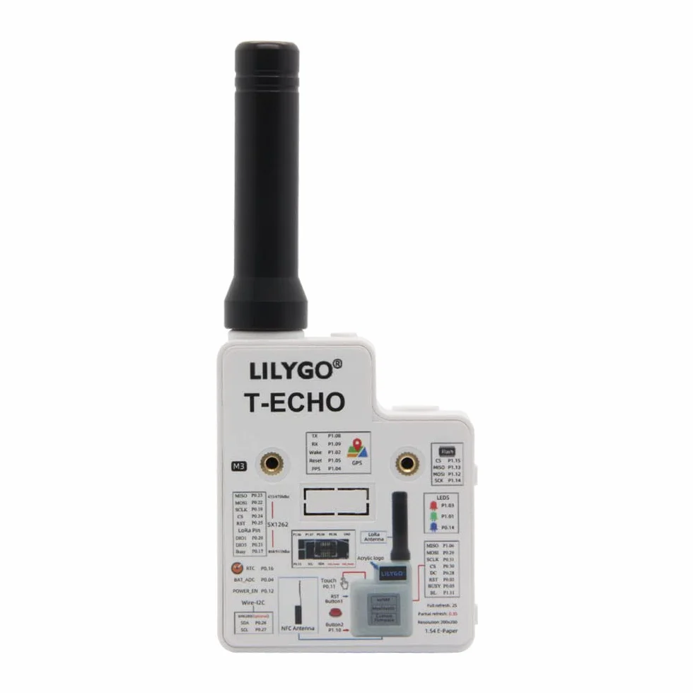 LILYGO T-Echo LoRa SX1262 moduł radiowy 868 MHz TTGO Meshtastic Development Board NRF52840 GPS RTC NFC BME280 do Arduino