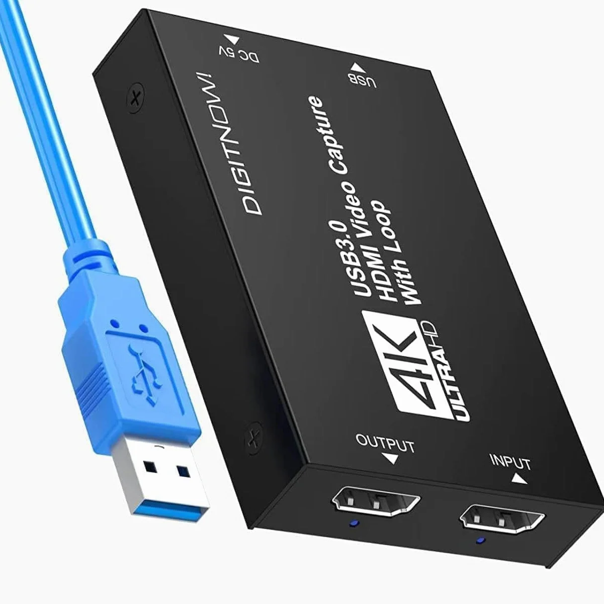 Karta do przechwytywania wideo, karta audio, karta przechwytywania danych USB 3.0, 4K HDMI Loop-Out, 1080P 60FPS, przechwytywanie gier wideo do strumieniowania, gier i transmisji Xbox/PS4/PS5/OBS