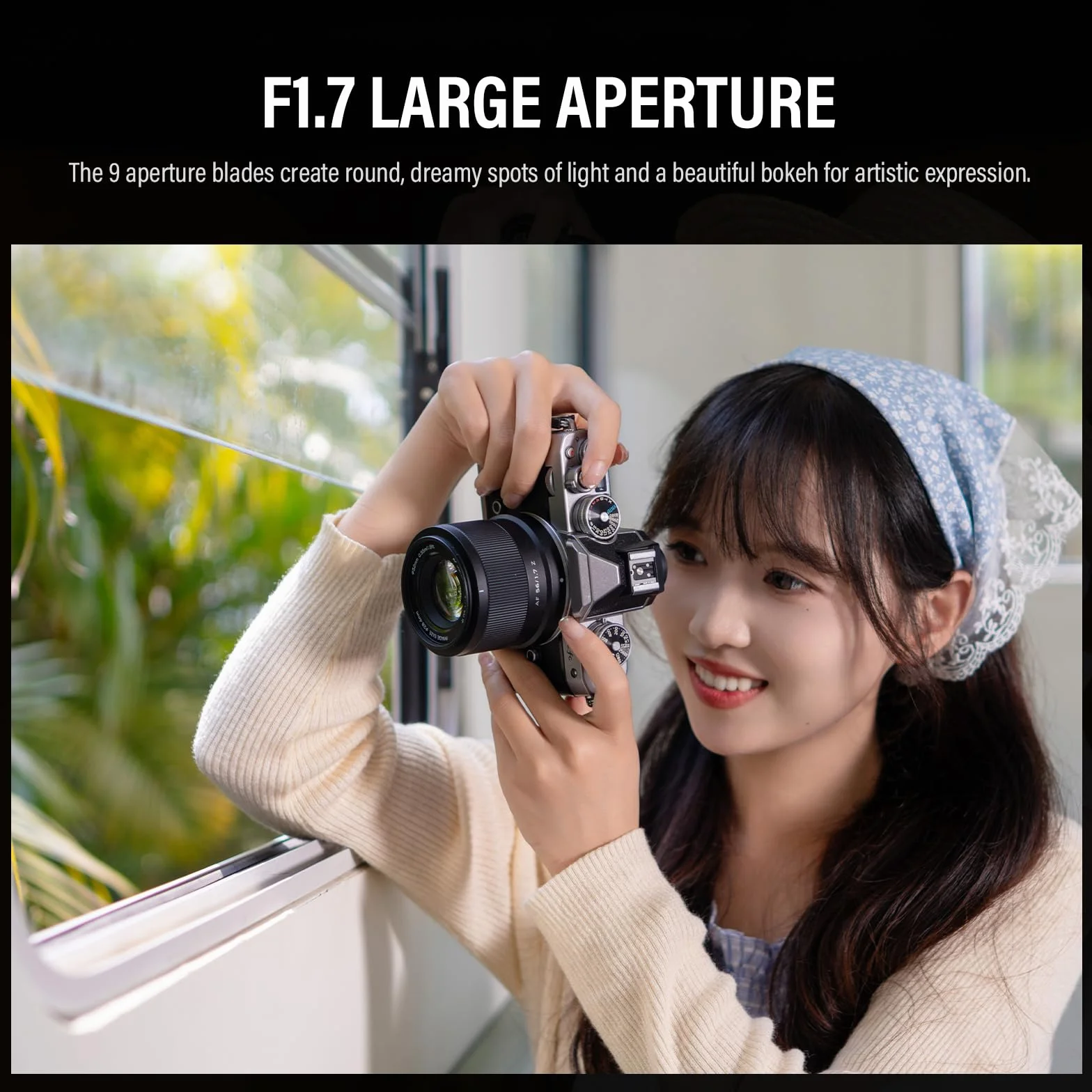 VILTROX 56 mm F1.7 APS-C autofokusowe obiektywy do aparatu Nikon Z Mount, standardowy obiektyw z dużą przysłoną, kompatybilny z Nikon ZFC Z30 Z50 Z5 Z6 Z6II Z7 Z7II Z8 Z9