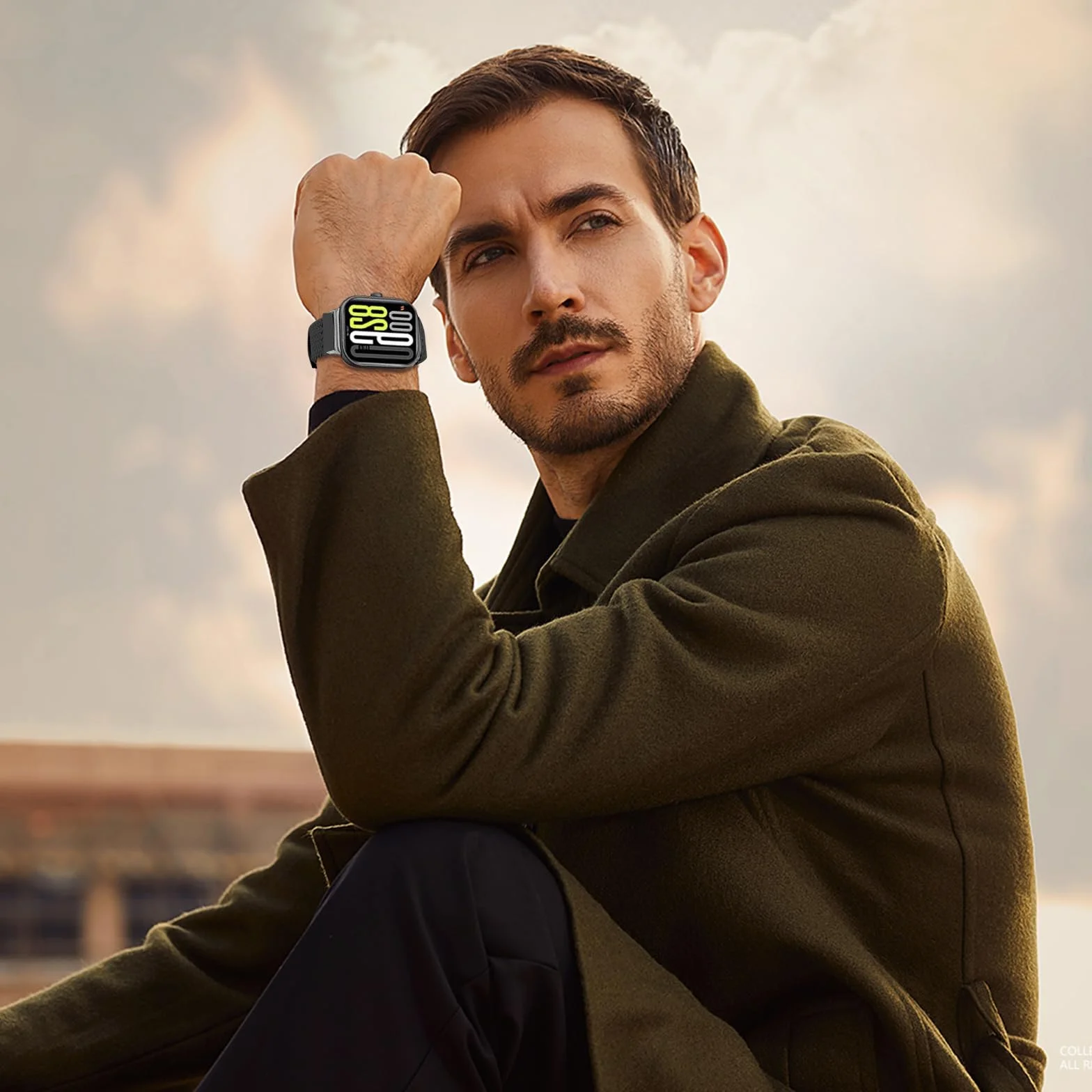 Chinbersky Nylonowy Pasek Kompatybilny z Xiaomi Smart Band 8 Pro 9 Pro Redmi Watch 5 4 Magnetyczny Sportowy dla Mężczyzn