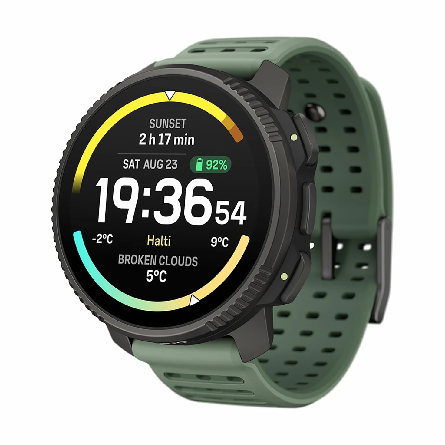 SUUNTO Vertical 2 Zegarek sportowy GPS, jasny 1,5-calowy ekran dotykowy AMOLED, latarka LED, 20-dniowy czas pracy baterii, mapy offline, wskaźniki treningowe i informacje o regeneracji, podwójny GNSS