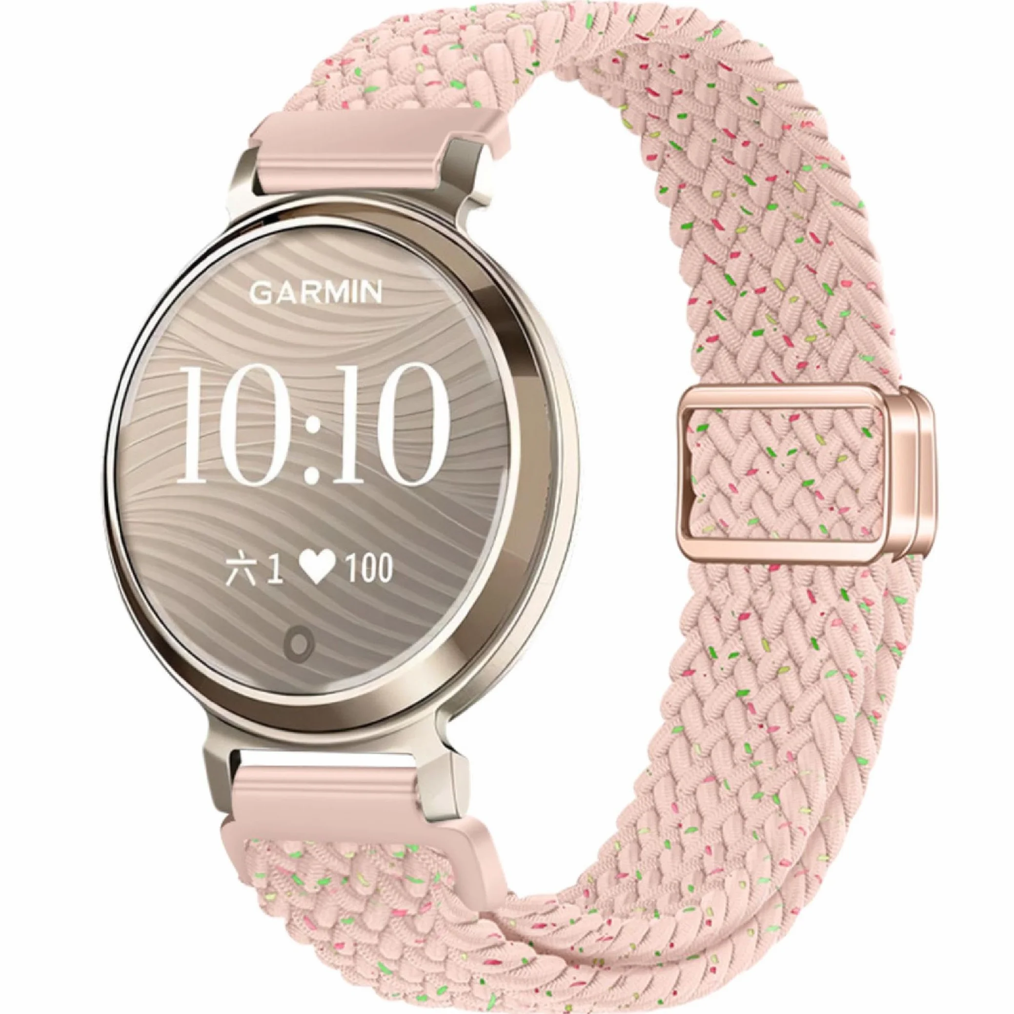 GIOPUEY Paski kompatybilne z Garmin Lily 2, miękki nylonowy pasek pleciony [unisex] [oddychający]