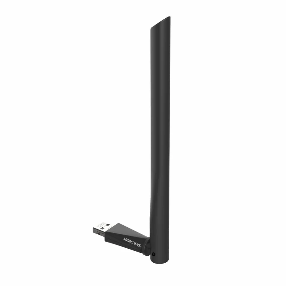 Mercusys MA30H AC1300 Dwupasmowy Adapter USB WiFi | 867 Mb/s (5 GHz) + 400 Mb/s (2.4 GHz) | Antena o Wysokim Zysku z Regulacją | MU-MIMO | Zabezpieczenie WPA3 | Plug & Play | Windows 10/11