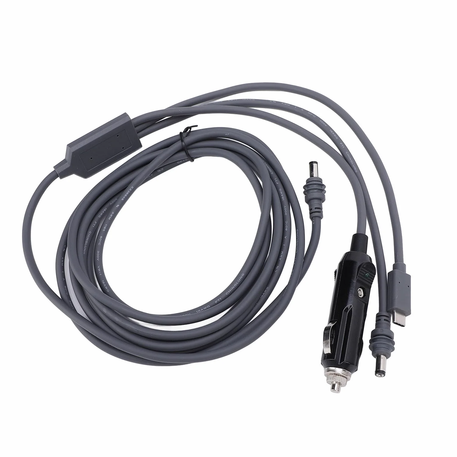 Kabel zasilający satelitarny DC Typ C do DC Przewód wodoodporny Wysoka wydajność Plug and Play Kabel przedłużający z PVC do urządzeń elektronicznych w pomieszczeniach (Plplaavoorsoz8-12)