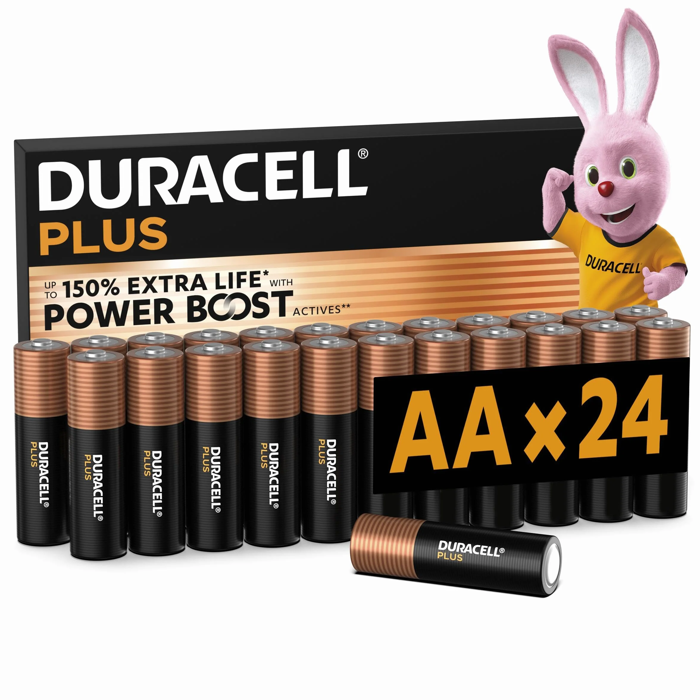 DURACELL Baterie Plus AA 24 szt. alkaliczne 1,5 V MN1500