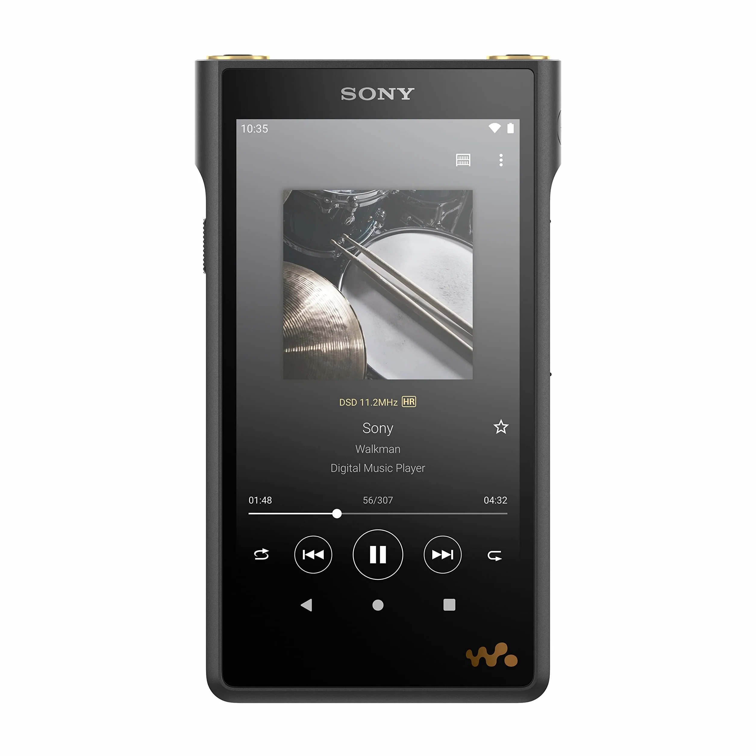 Sony NW-WM1AM2 cyfrowy odtwarzacz muzyki Walkman o wysokiej rozdzielczości z systemem Android 11, ekranem dotykowym, Bluetooth i Wi-Fi, czarny