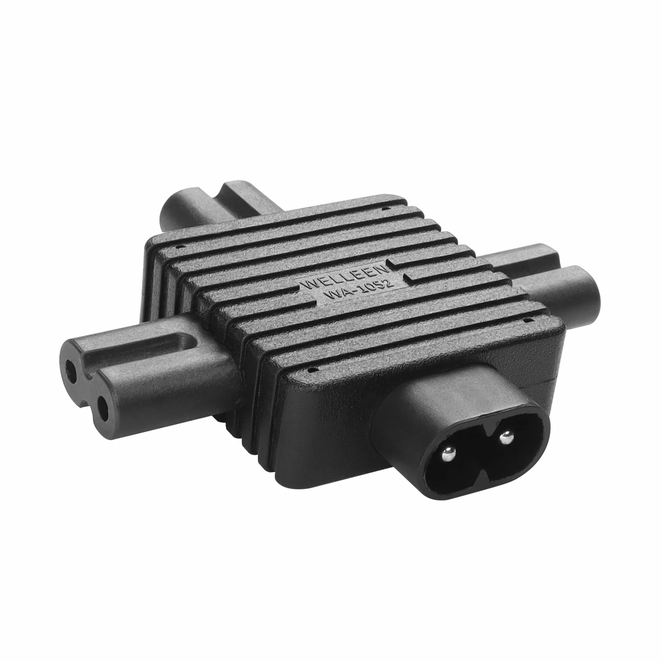 YACSEJAO IEC 320 C8 1 do 3 C7 rozdzielacz zasilacz IEC 320 10A 125V C8 wtyczka męska na 3 żeński rozdzielacz C7 adapter gniazda rozszerzenia zasilania