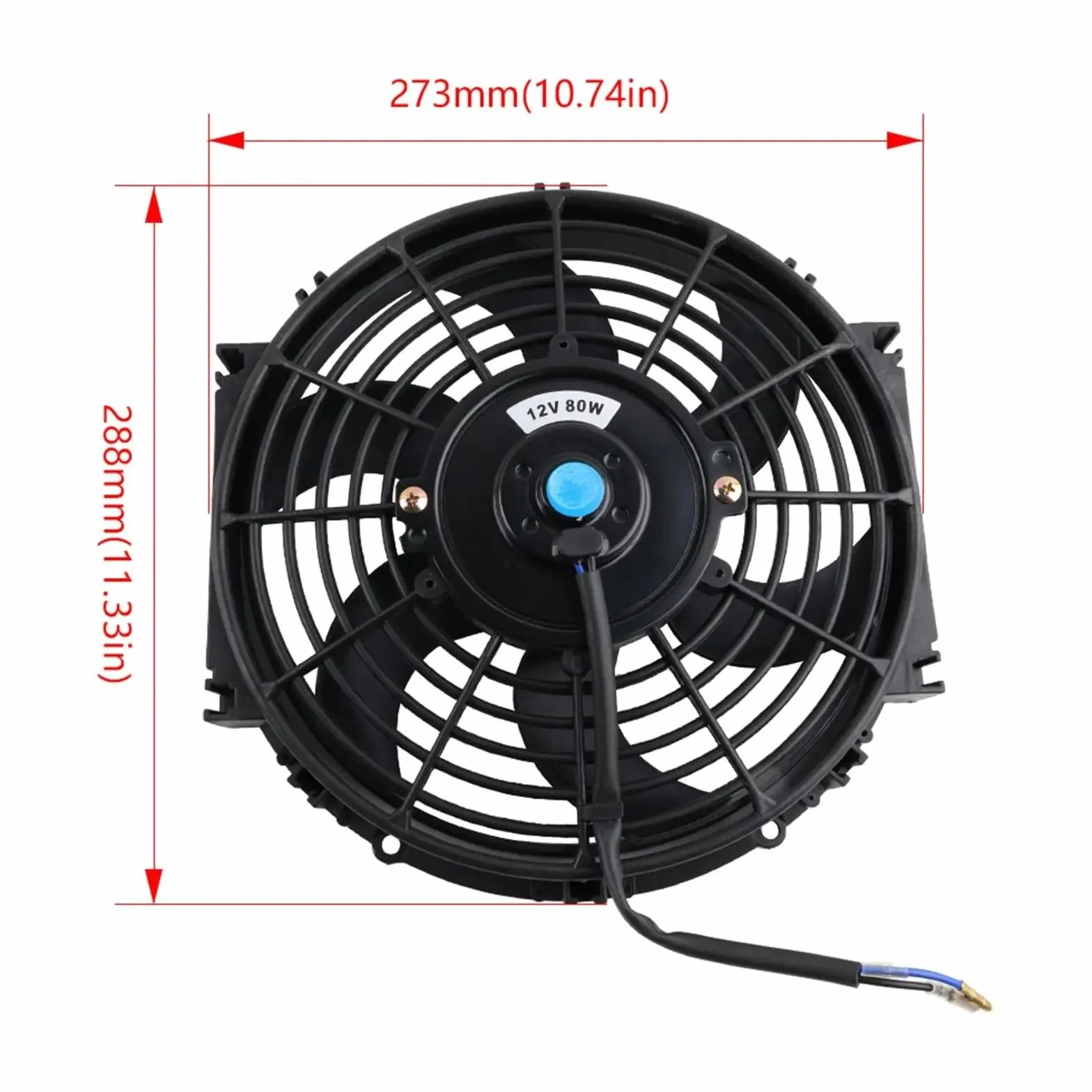 Radiator przewodzącym Wentylator Chłodnicy Silnika Samochody Klimatyzacja Naprawa Zakrzywione Łopatki Uniwersalne Akcesoria Część Chłodnica Chłodzenie(16inch 12V120V)