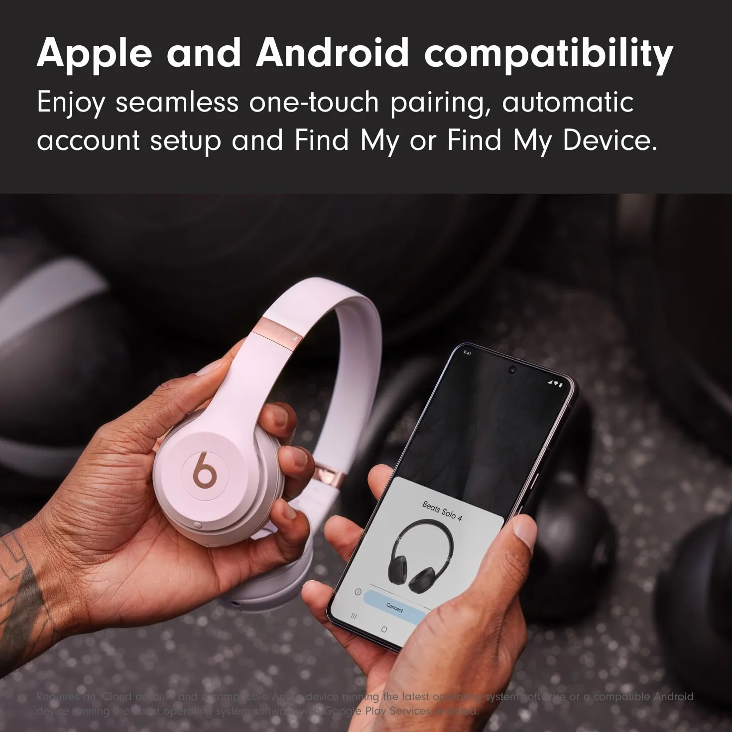 Beats Solo 4 Wireless Headphones Cloud Pink