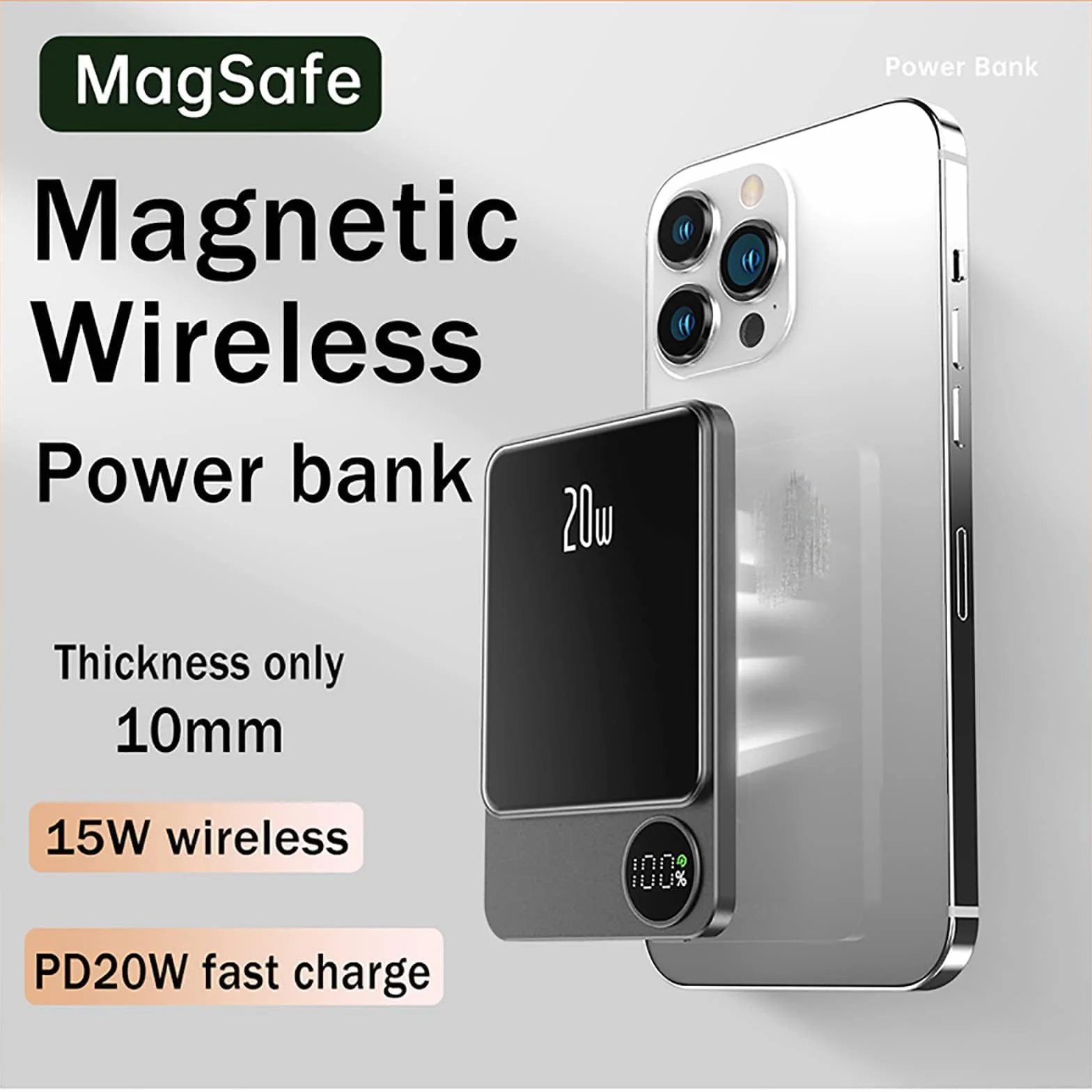 Power bank szybkie ładowanie przenośna ładowarka zewnętrzna bateria 10000mAh PD 20W szybkie ładowanie power bank do telefonów komórkowych, tabletów i innych urządzeń zewnętrznych,B