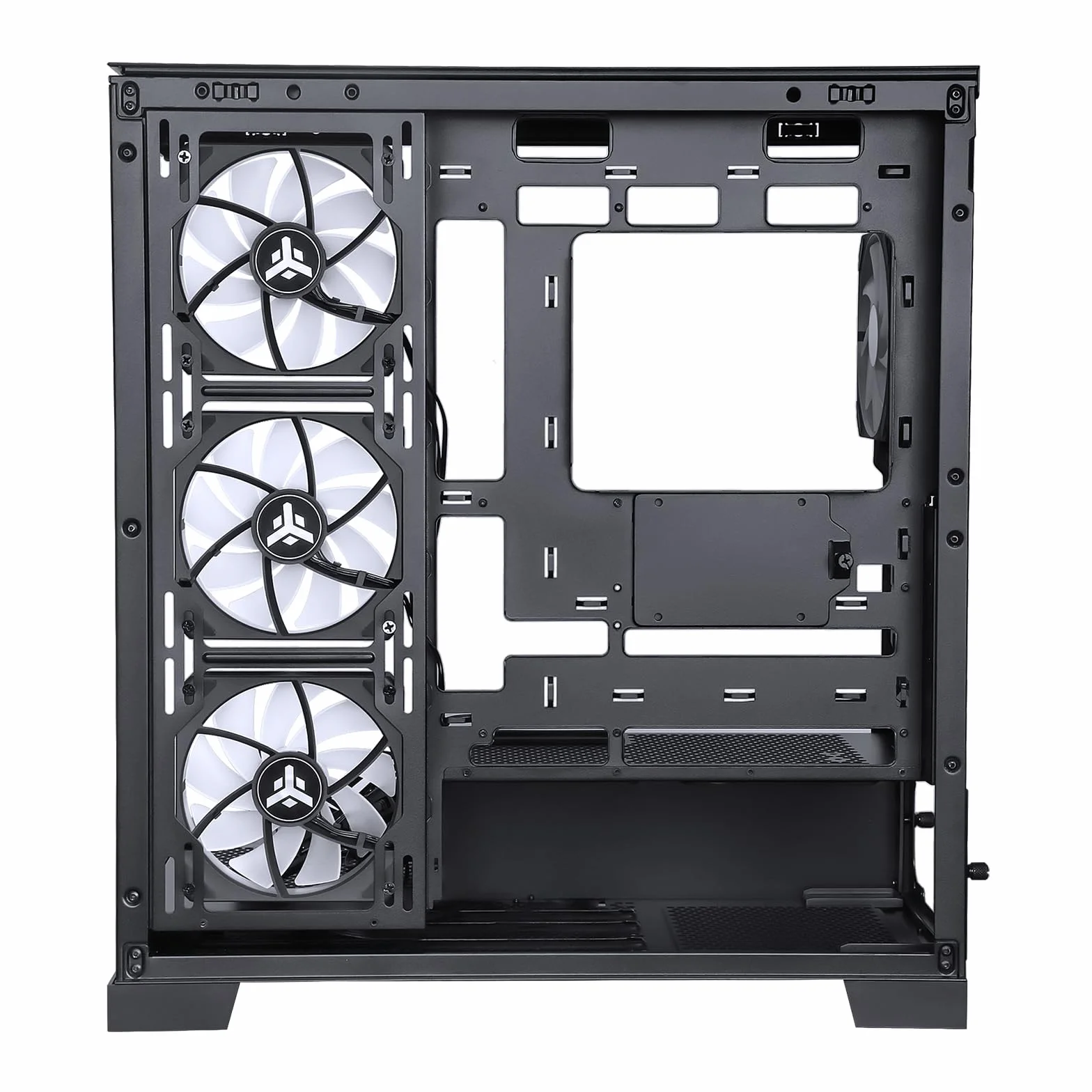 Itek Case SHOWBUI 45B - Gaming Tower, ATX, 4x12cm ARGB wentylator, 2xUSB3, Type-C, Side & Front Panel Temp Glass