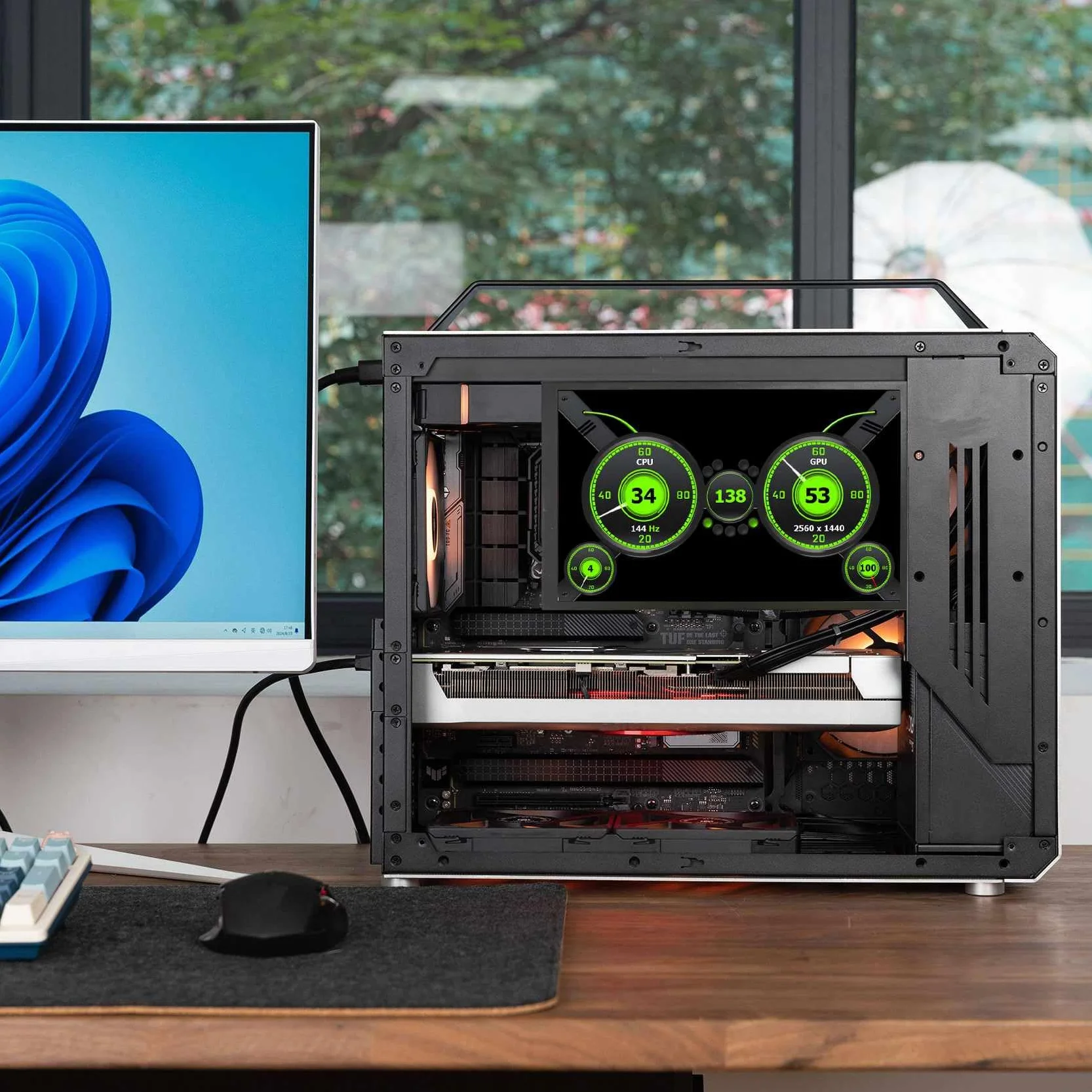 VSDISPLAY 10,1 cala 800x1280 IPS czarny monitor LCD | do obudowy PC DIY CPU GPU komputer wyświetlacz i motyw