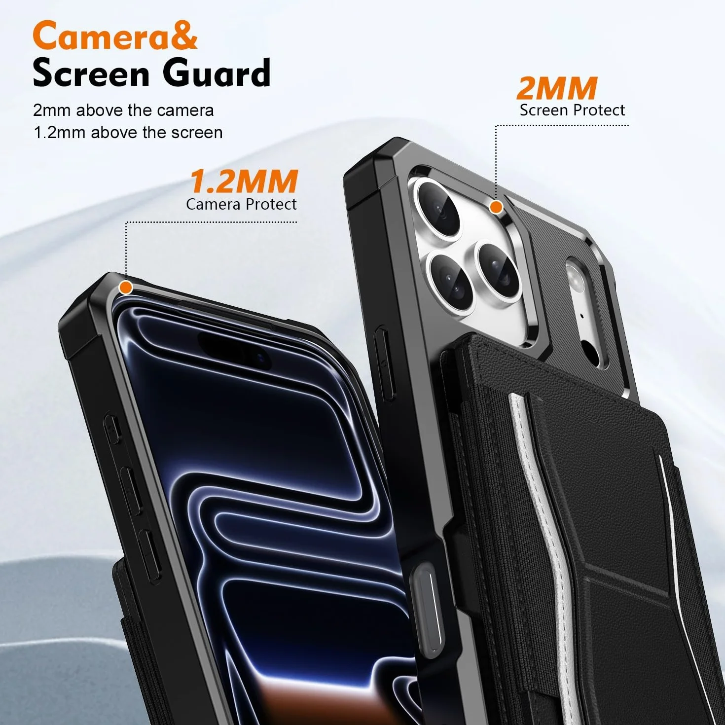 Generic etui kompatybilne z iPhone 15 Pro (kolor: fioletowy) skórzane etui na karty twarde silikonowe etui na tył