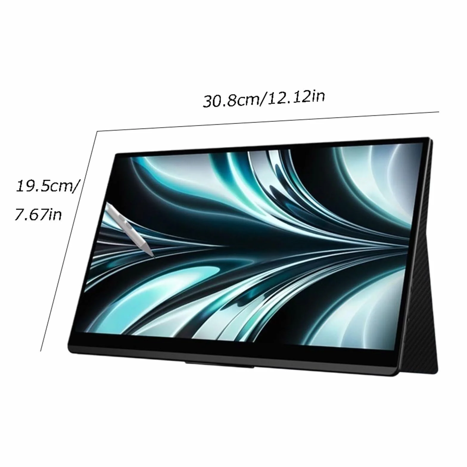 Home Gaming Przenośny monitor OLED IPS 13,3 cala Ekran dotykowy do telefonu komórkowego Rozdzielczość 3840 x 2160 Zewnętrzny do gier biurowych Drugi ekran