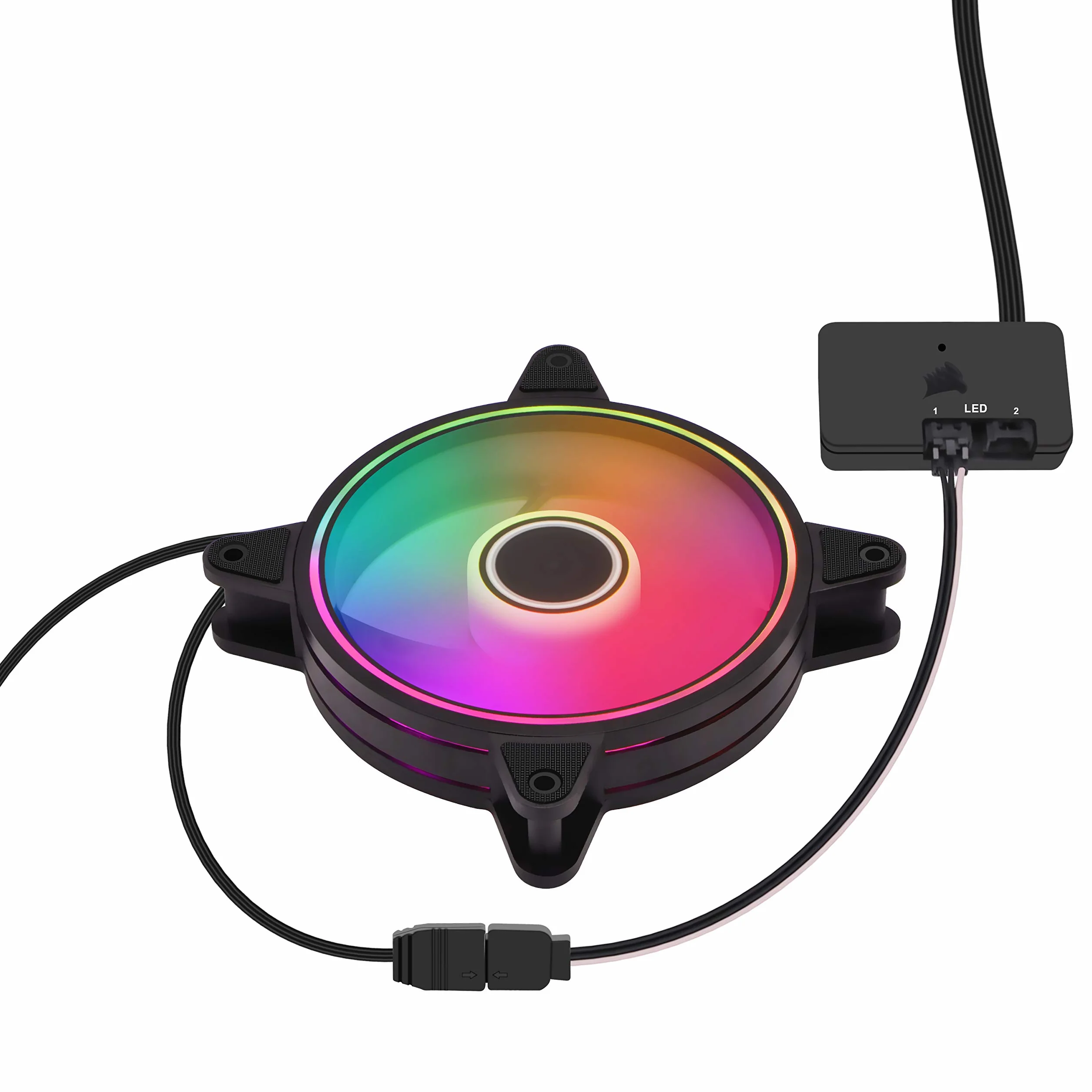 EZDIY-FAB Adapter kabel do Corsair Lighting Node Pro i ICUE Commander PRO, RGB, ARGB 5V, 3-pin