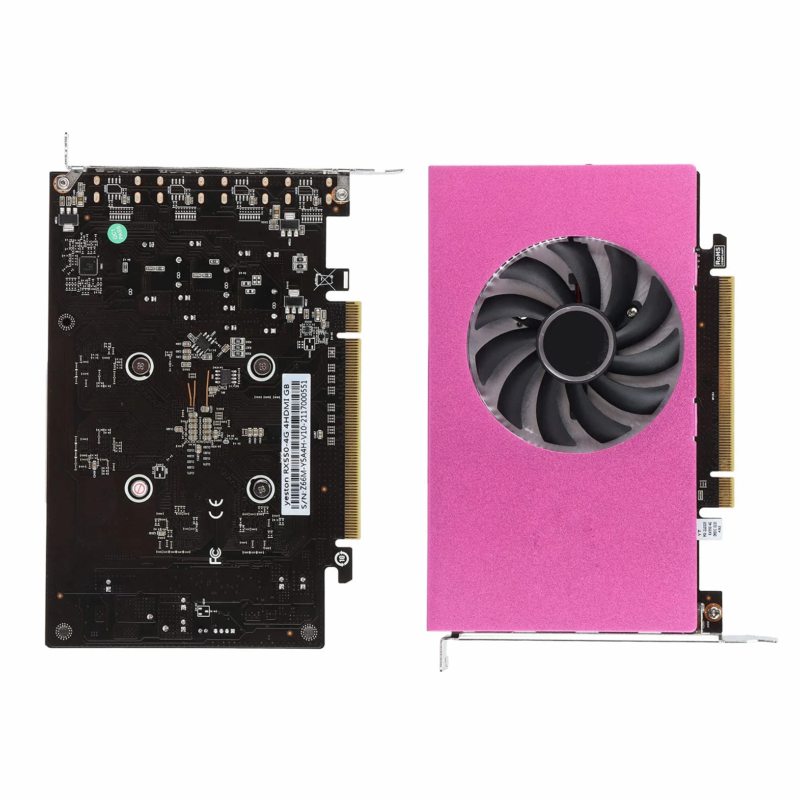 4-ekranowe Karty Graficzne HDR 4GB 128bit GDDR5, Rozdzielczość 4K 2K 1080P, Interfejs PCI-Express 3.0 X 8, Karta Graficzna do Gier 4HDMI, Obsługa Podzielonego Ekranu 10-bitowa Głębia Kolorów Karta Gra