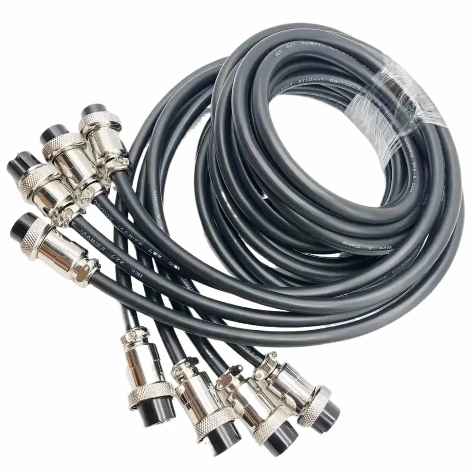 GX20 2-stronne żeńskie złącze elektryczne M20 2 3 4 5 6 7 8 9 10 12 14 15 Pin 1 m M przedłużacz Możliwość dostosowania(7pin,1M cable)