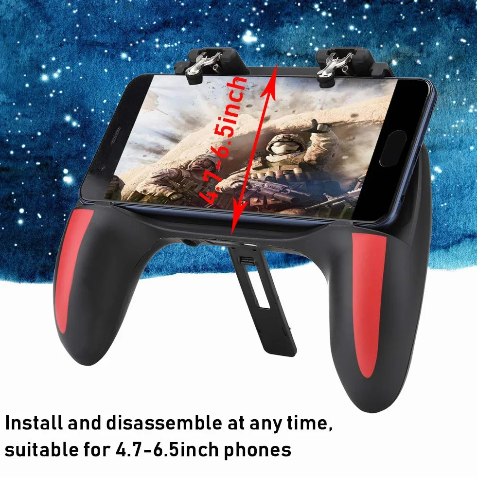Mobilny kontroler do gier, mobilny gamepad z podwójnym chłodzeniem, rozpraszanie ciepła Joystick wyzwalający grę mobilną do telefonu Double the comfort