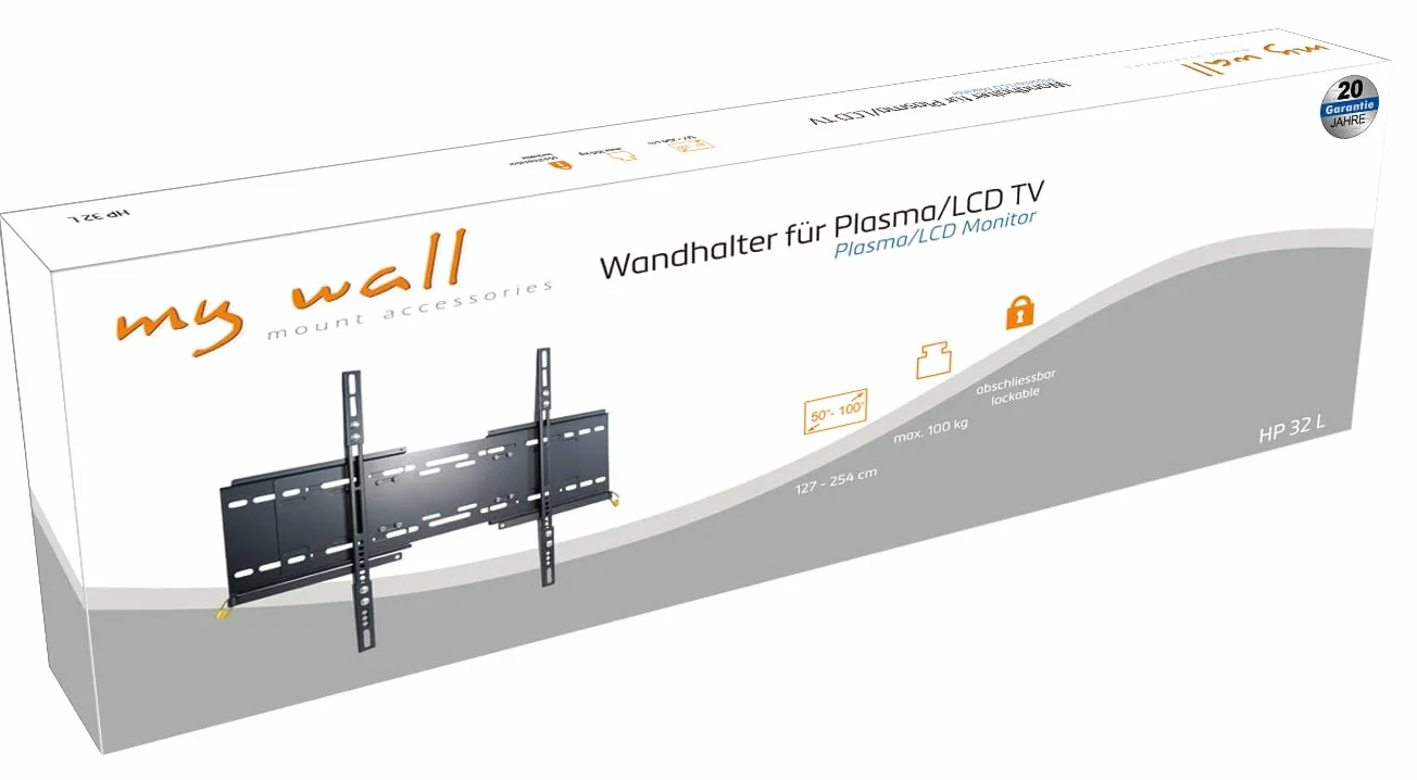 My Wall HP32L uchwyt ścienny do telewizora 127,0 cm (50) - 254,0 cm (100) sztywny