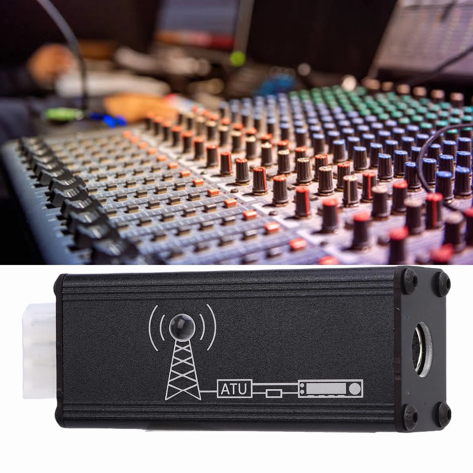 Asixxsix Konwerter tunera antenowego, 4-przewodowy protokół interfejsu maszynowego dla radiotelefonów, z diodą LED, do modeli DX10, FTDX101, FTDX3000, 991, 891, 897, 450D